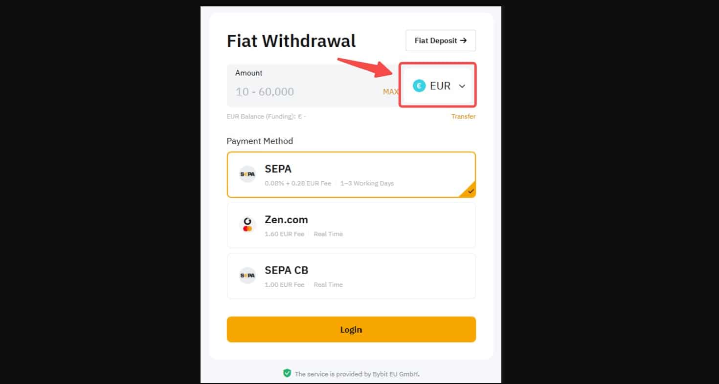 Come prelevare soldi da Bybit