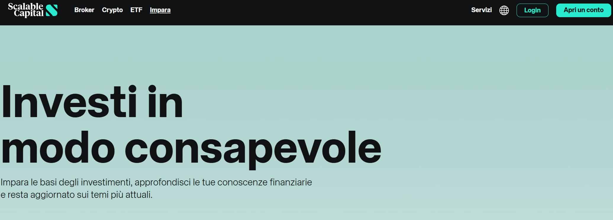 Corso di trading Scalable Capital