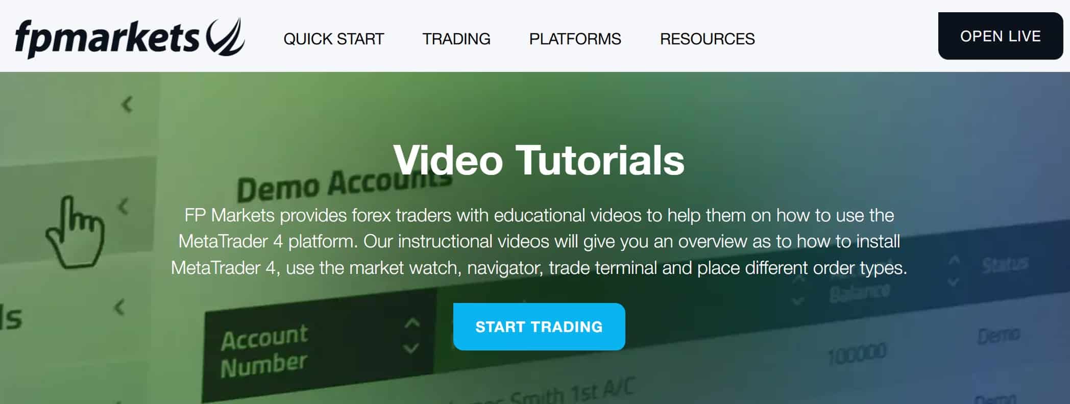 FP Markets Academy - corso trading