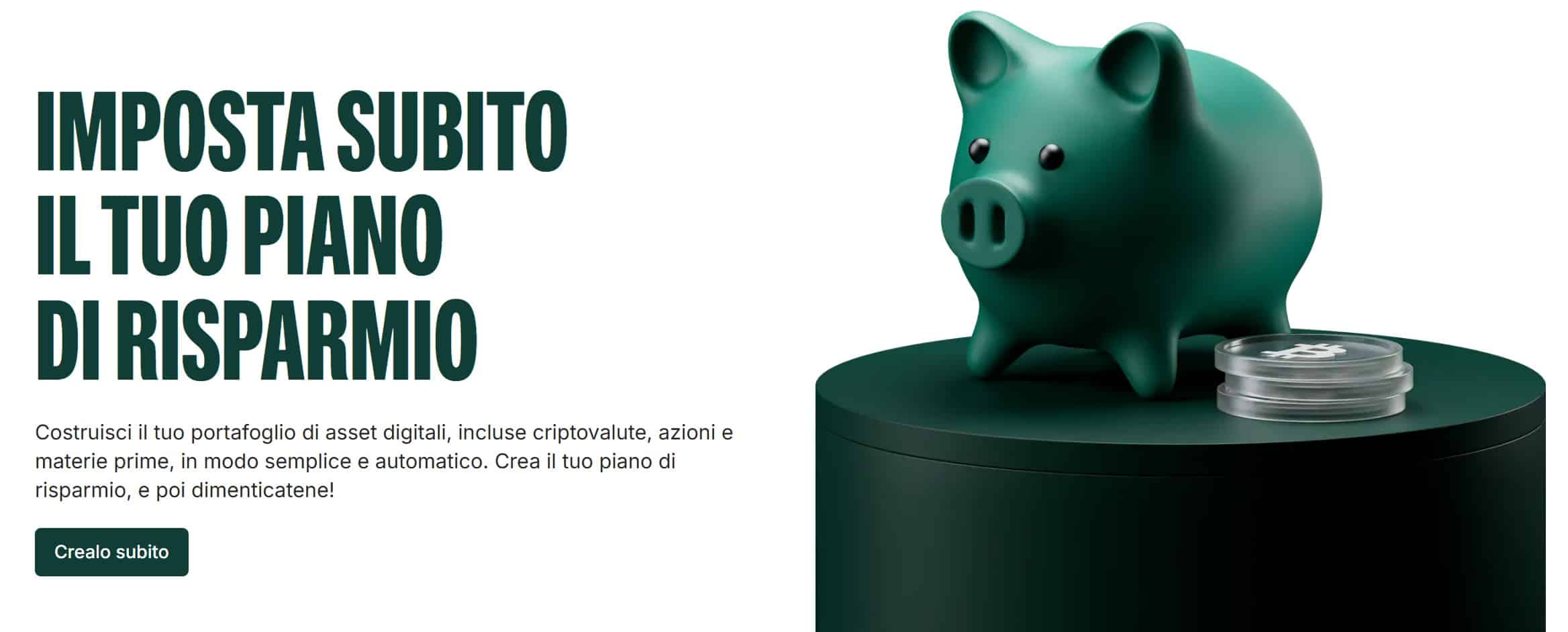 Bitpanda piani di risparmio - PAC