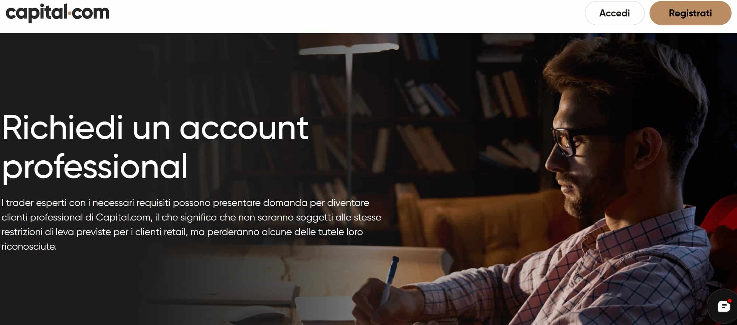 Account professionale su Capital.com