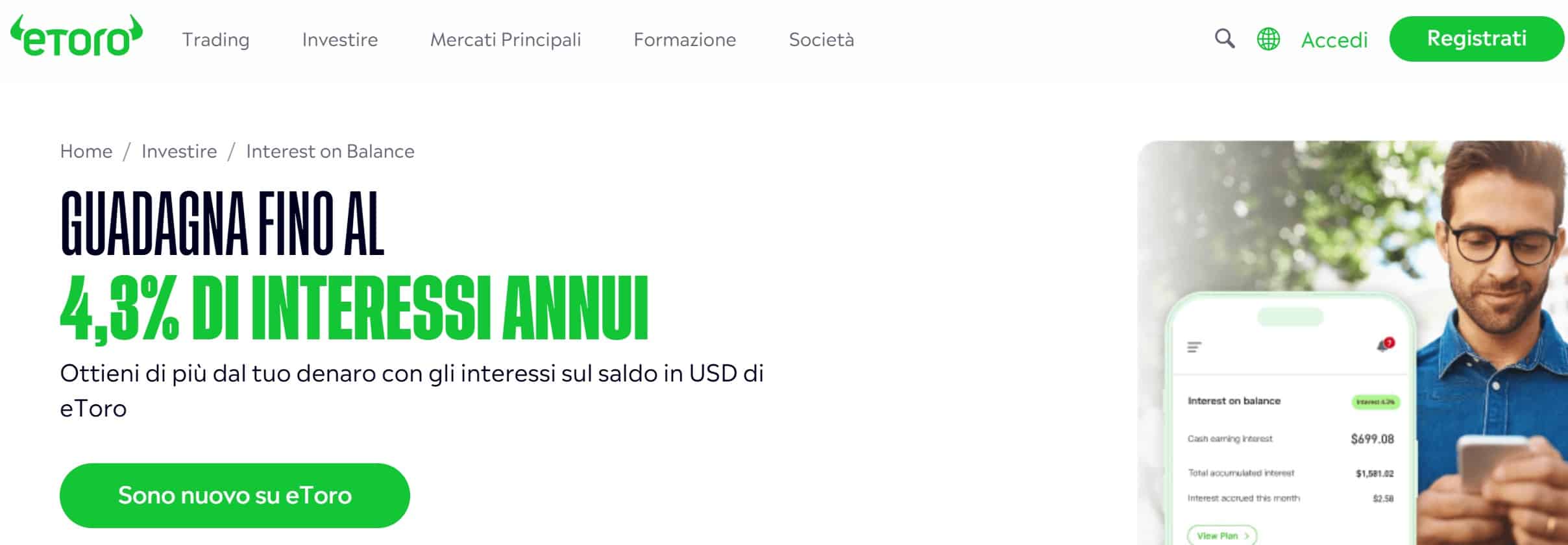 eToro - Interest on Balance