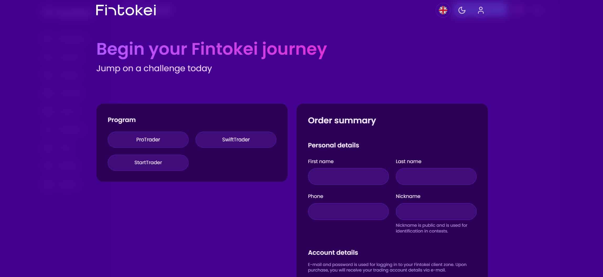 Fintokei registrazione