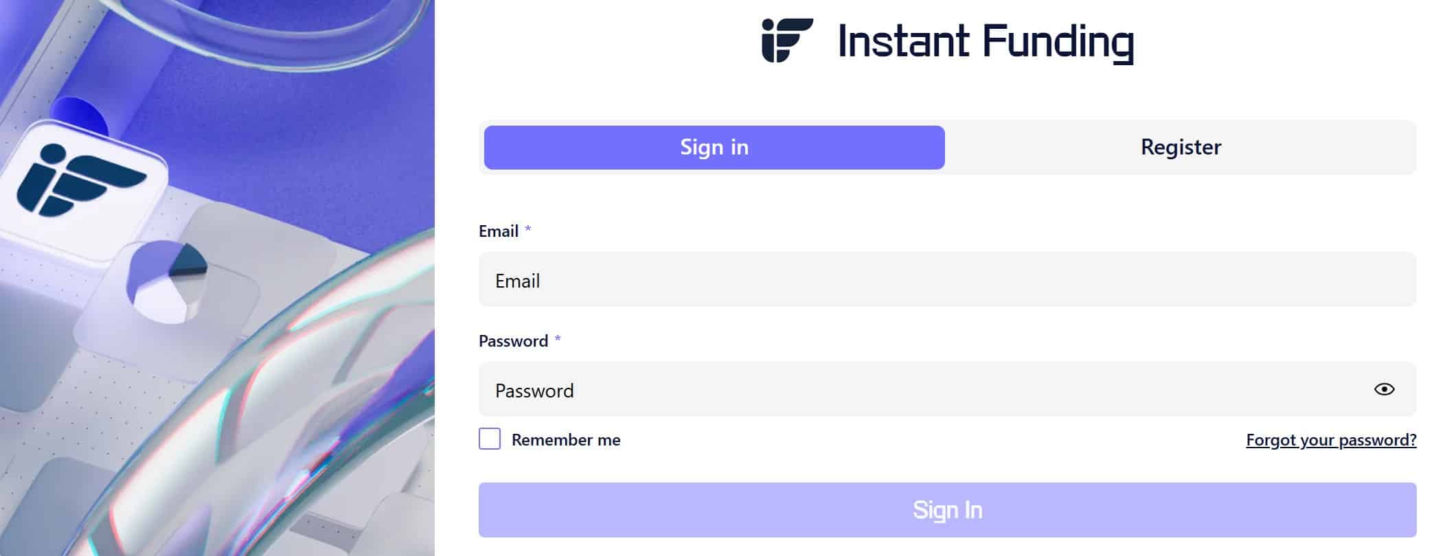 Instant Funding - Login