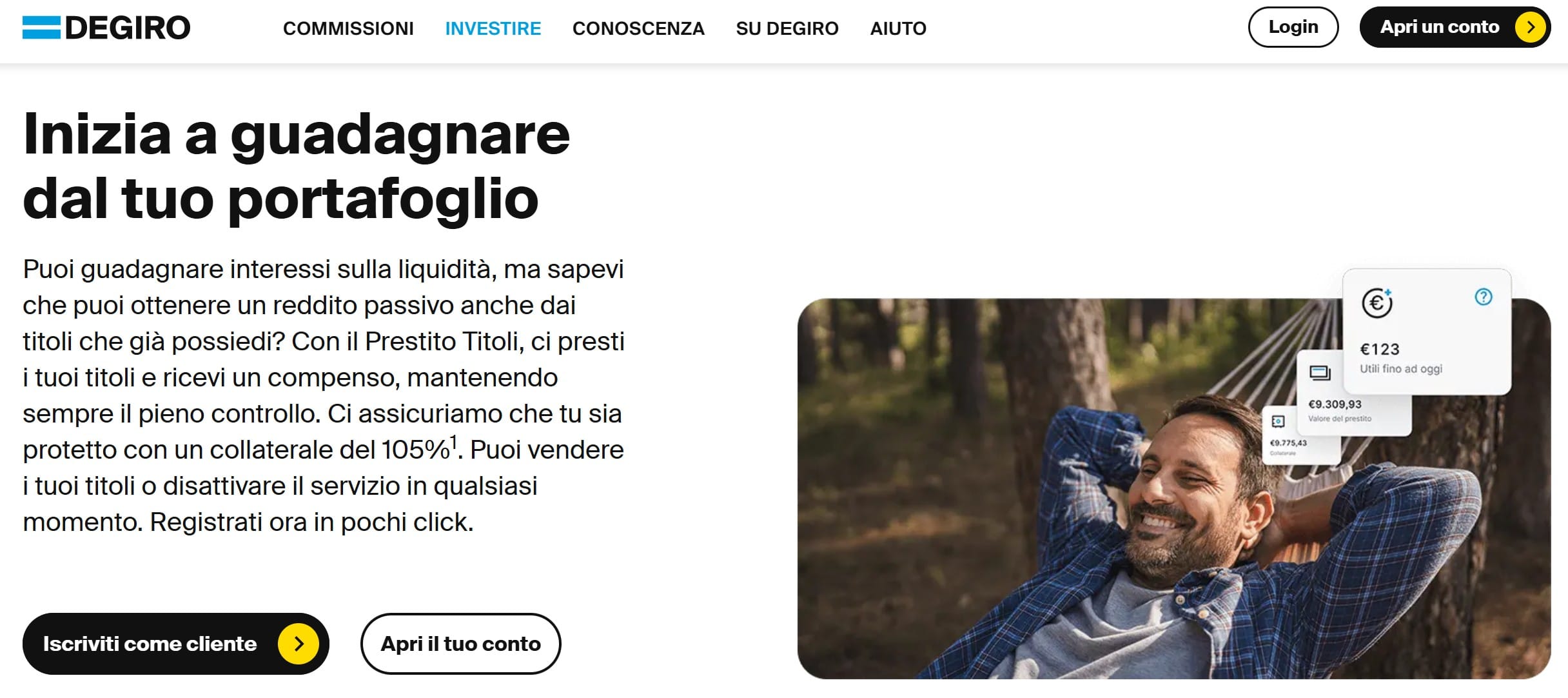 Degiro - Interessi sulla liquidità