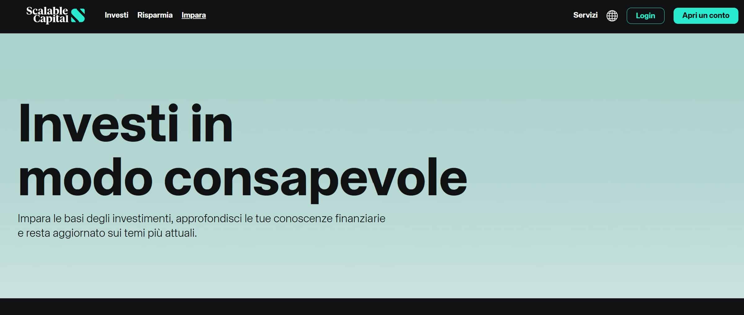 Scalable Capital - formazione