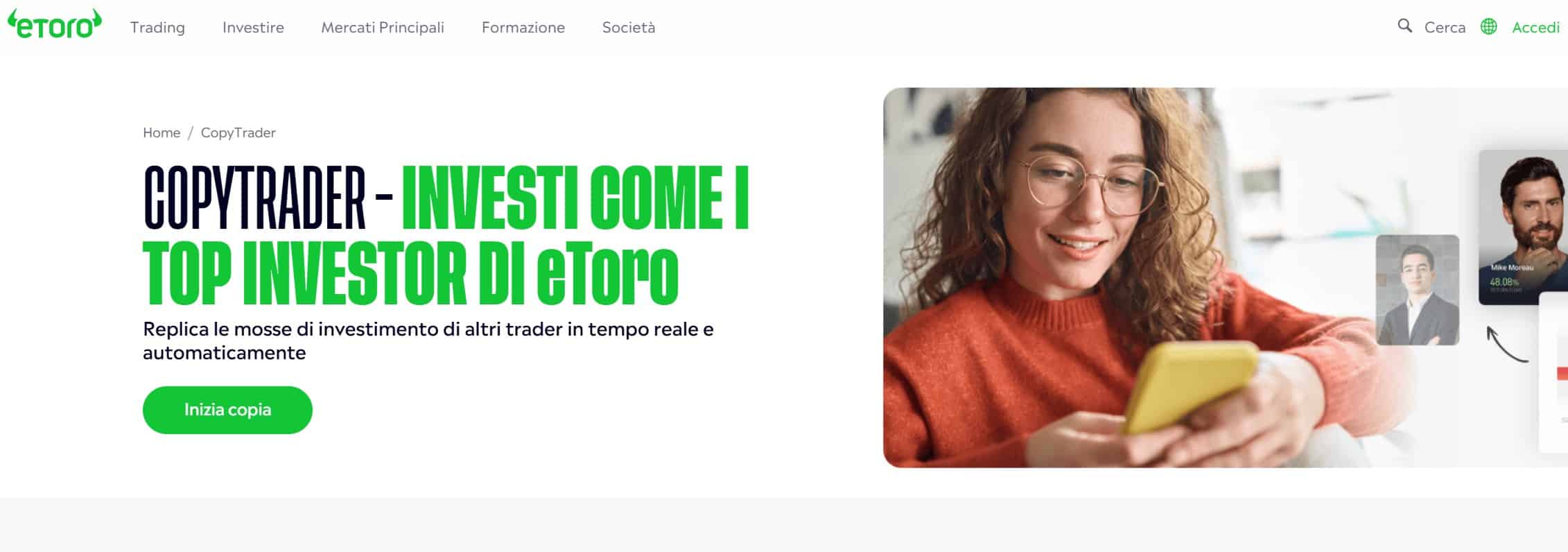 Trader italiani da seguire e copiare su eToro