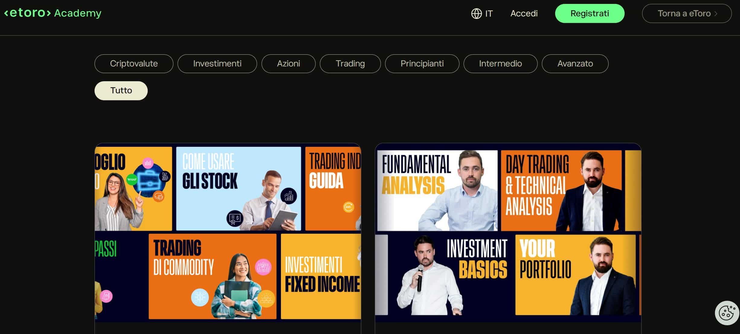 eToro Academy - corsi