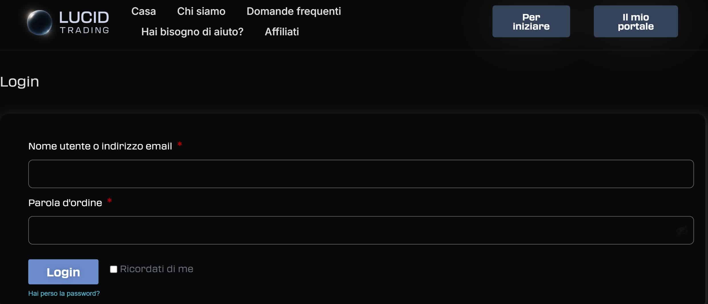Lucid Trading Login