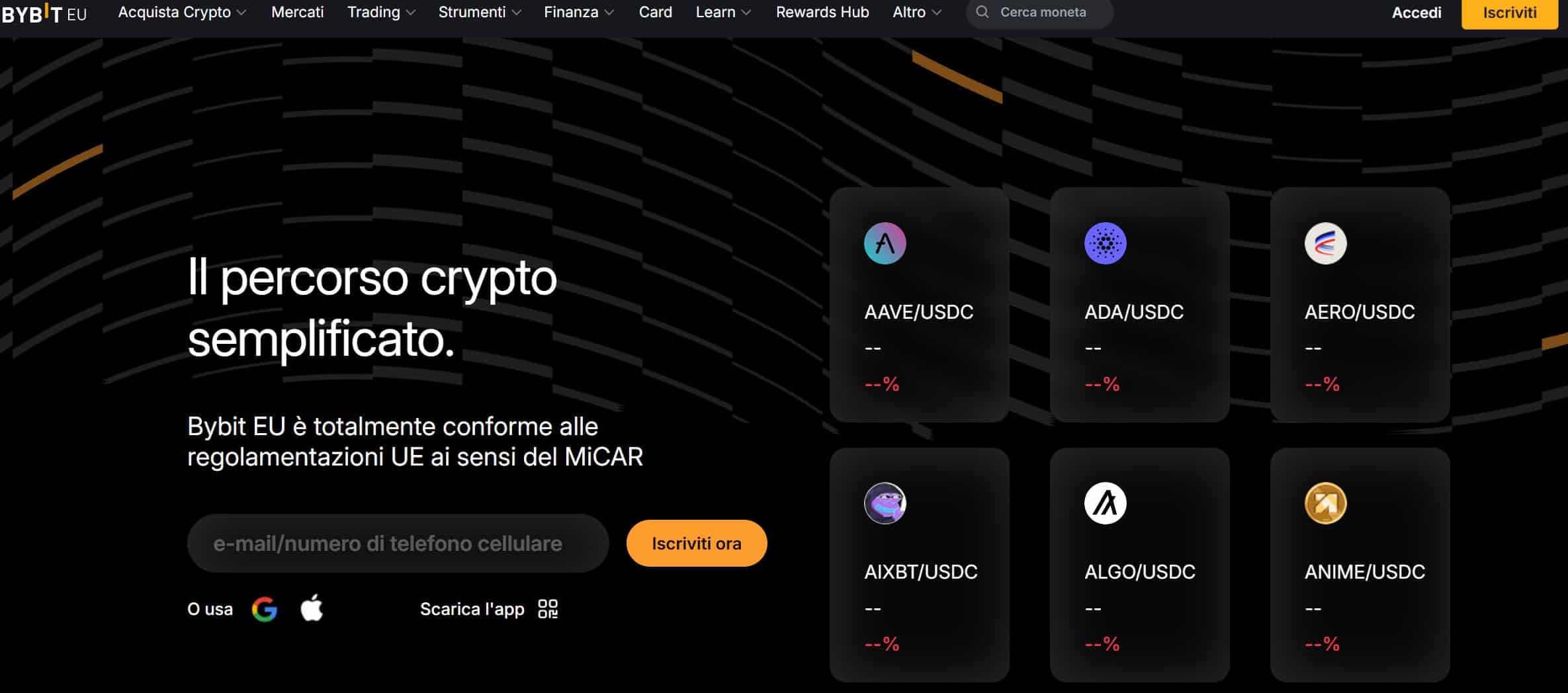 Migliori piattaforme crypto - Bybit
