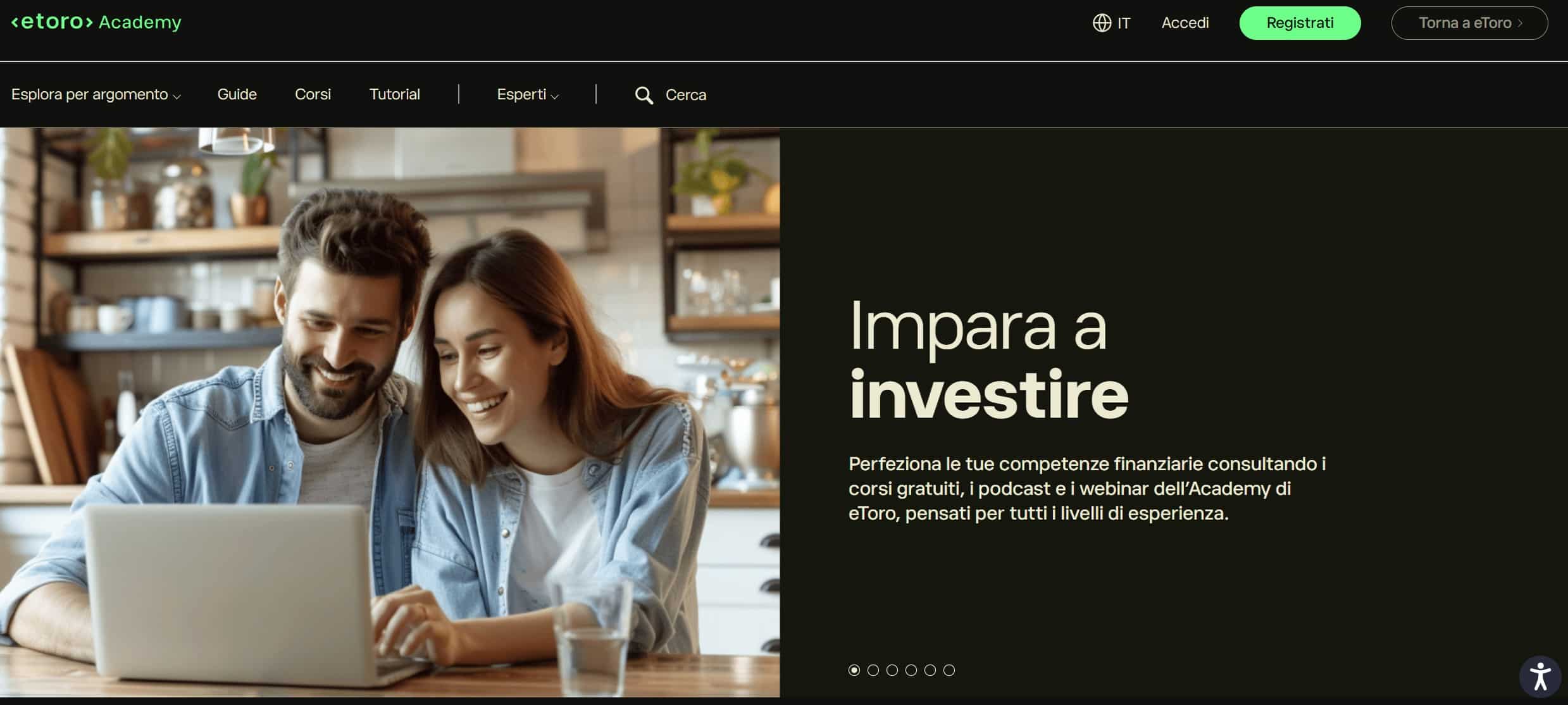 Migliori corsi trading - eToro Academy