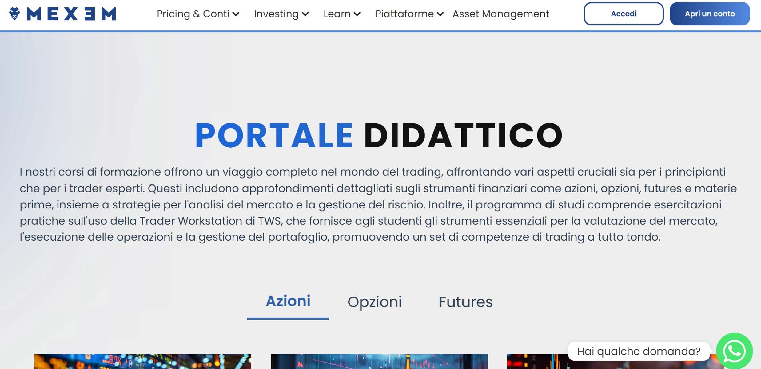 Migliori corsi trading - MEXEM Portale Didattico