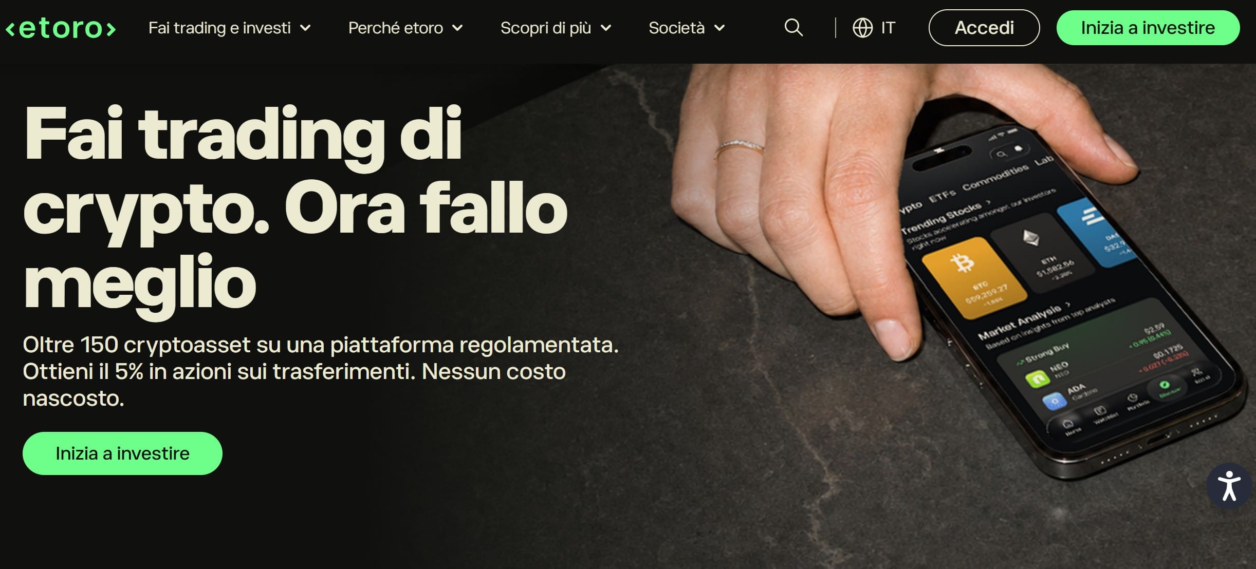 eToro - migliori piattaforme crypto