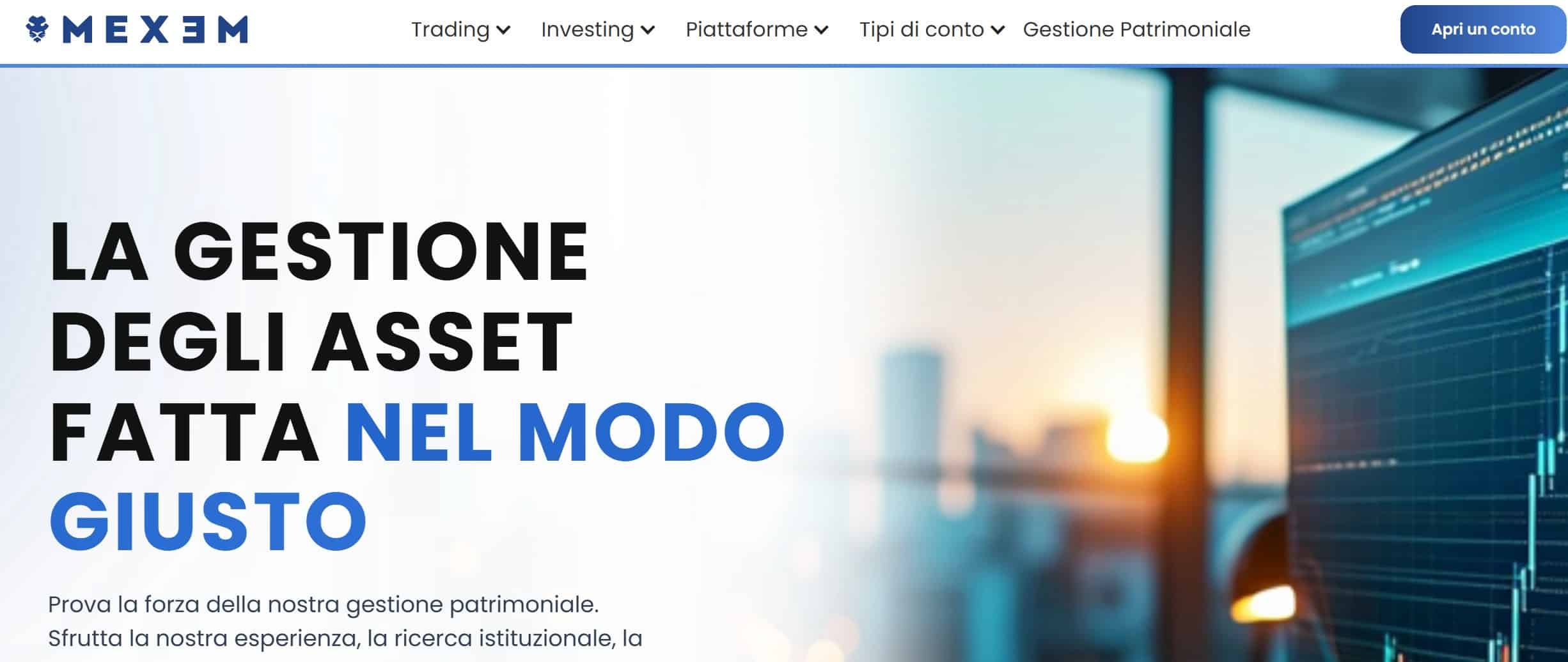 Gestione patrimoniale su MEXEM