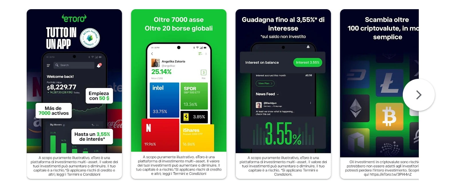 eToro - migliori app trading