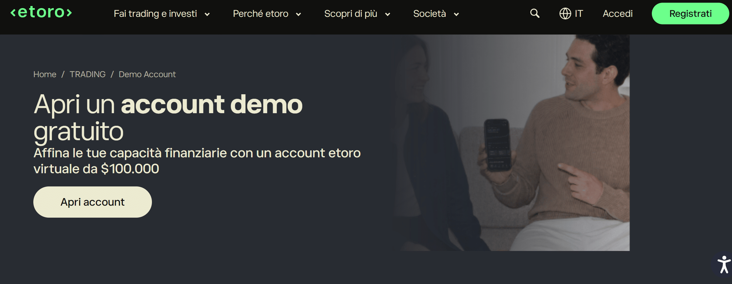 Migliori piattaforme conti demo trading - eToro