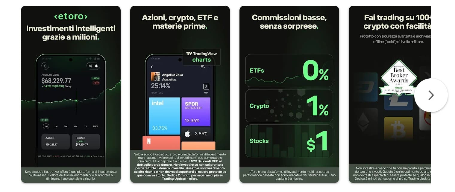 eToro - migliori app trading