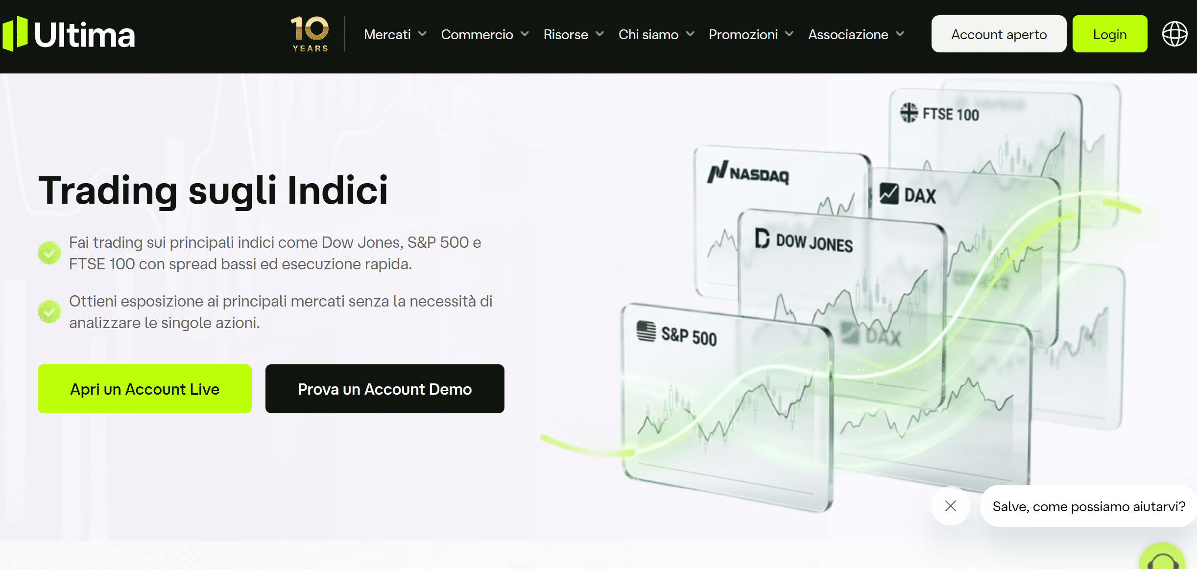 Migliori broker indici - Ultima Markets