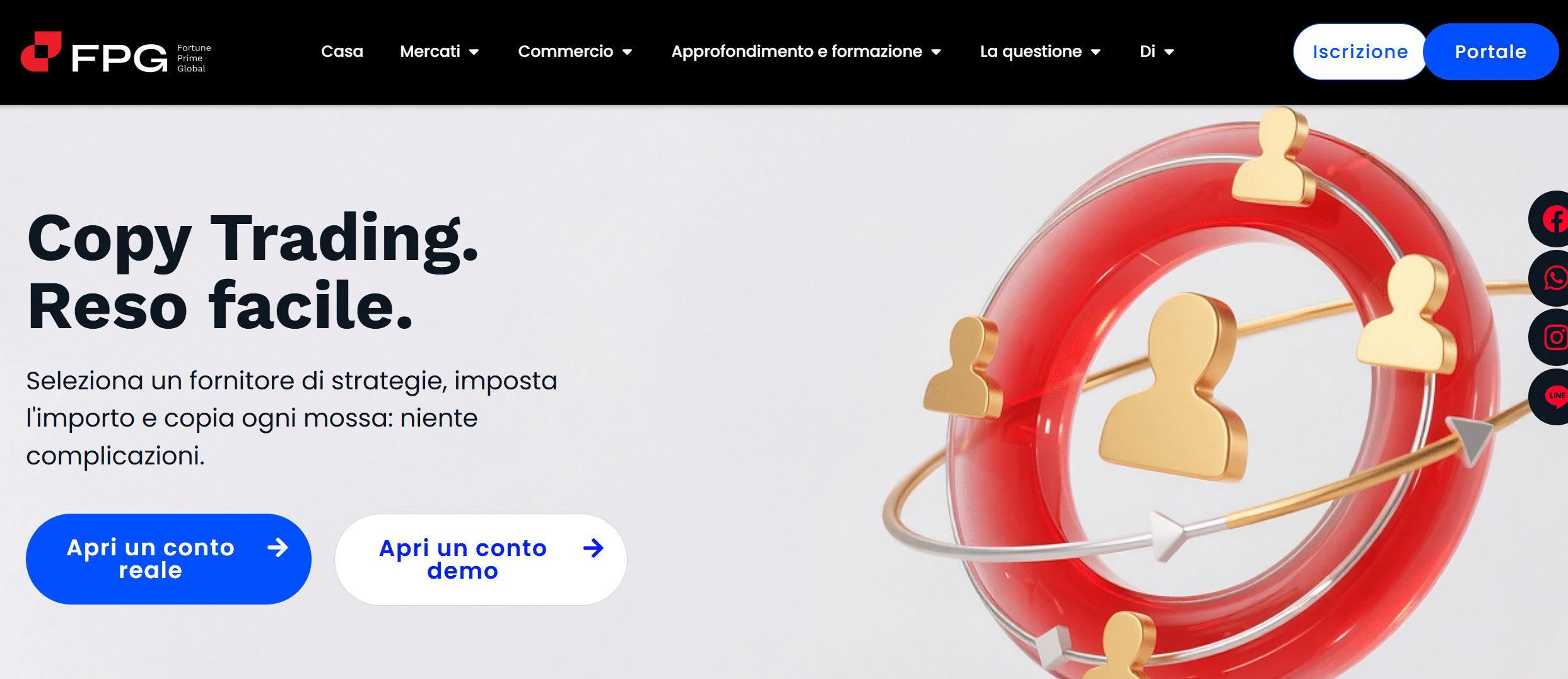 Migliori piattaforme copy trading: FPG